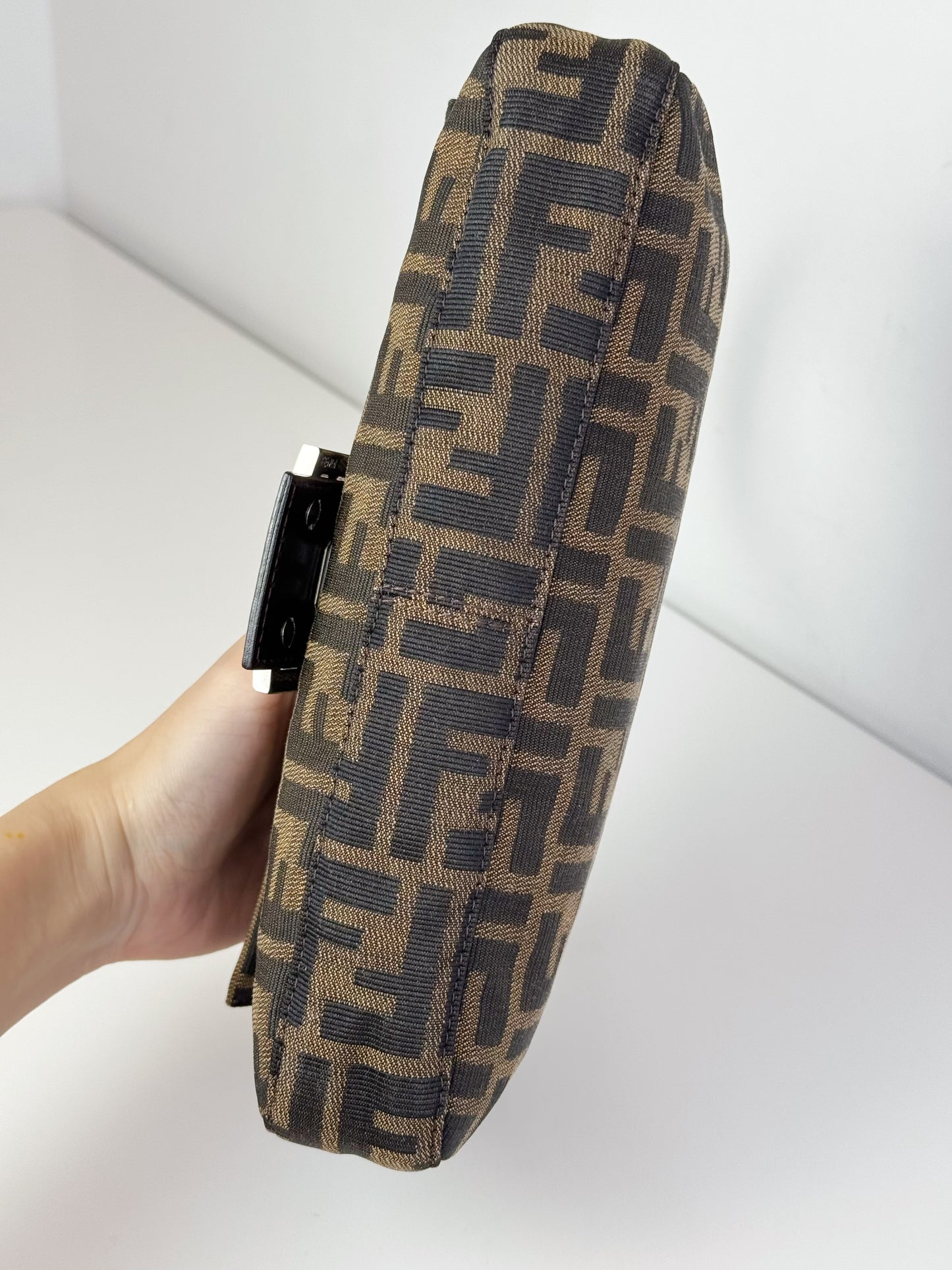 Fendi Vintage Zucca Baguette Shoulder Bag
