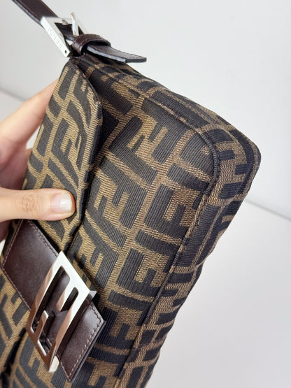 Fendi Vintage Zucca Baguette Shoulder Bag