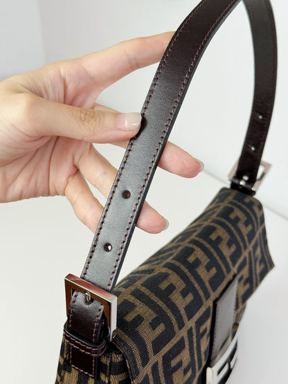 Fendi Vintage Zucca Baguette Shoulder Bag