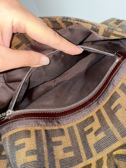 Fendi Vintage Zucca Baguette Shoulder Bag