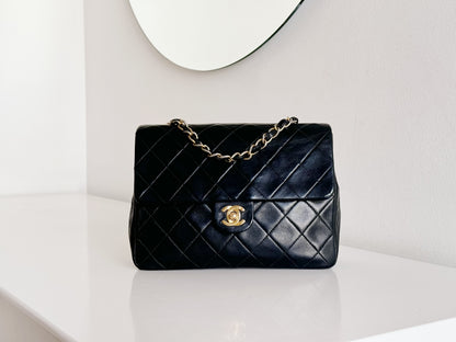 Chanel Vintage Classic Flap 20 Lambskin Crossbody Bag