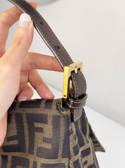 Fendi Vintage Zucca Mamma Baguette Shoulder Bag