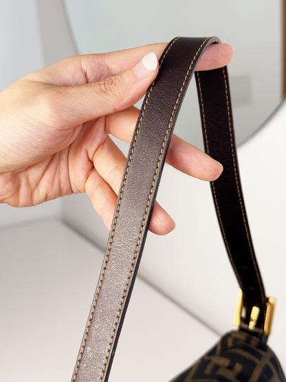 Fendi Vintage Zucca Mamma Baguette Shoulder Bag