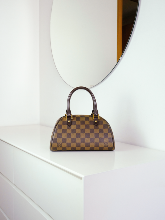 Louis Vuitton Vintage Damier Ribera Mini Handbag Crossbody Bag