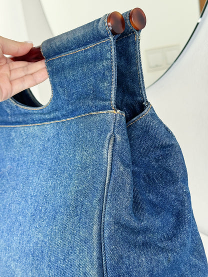 Chanel Vintage Denim Tote Bag