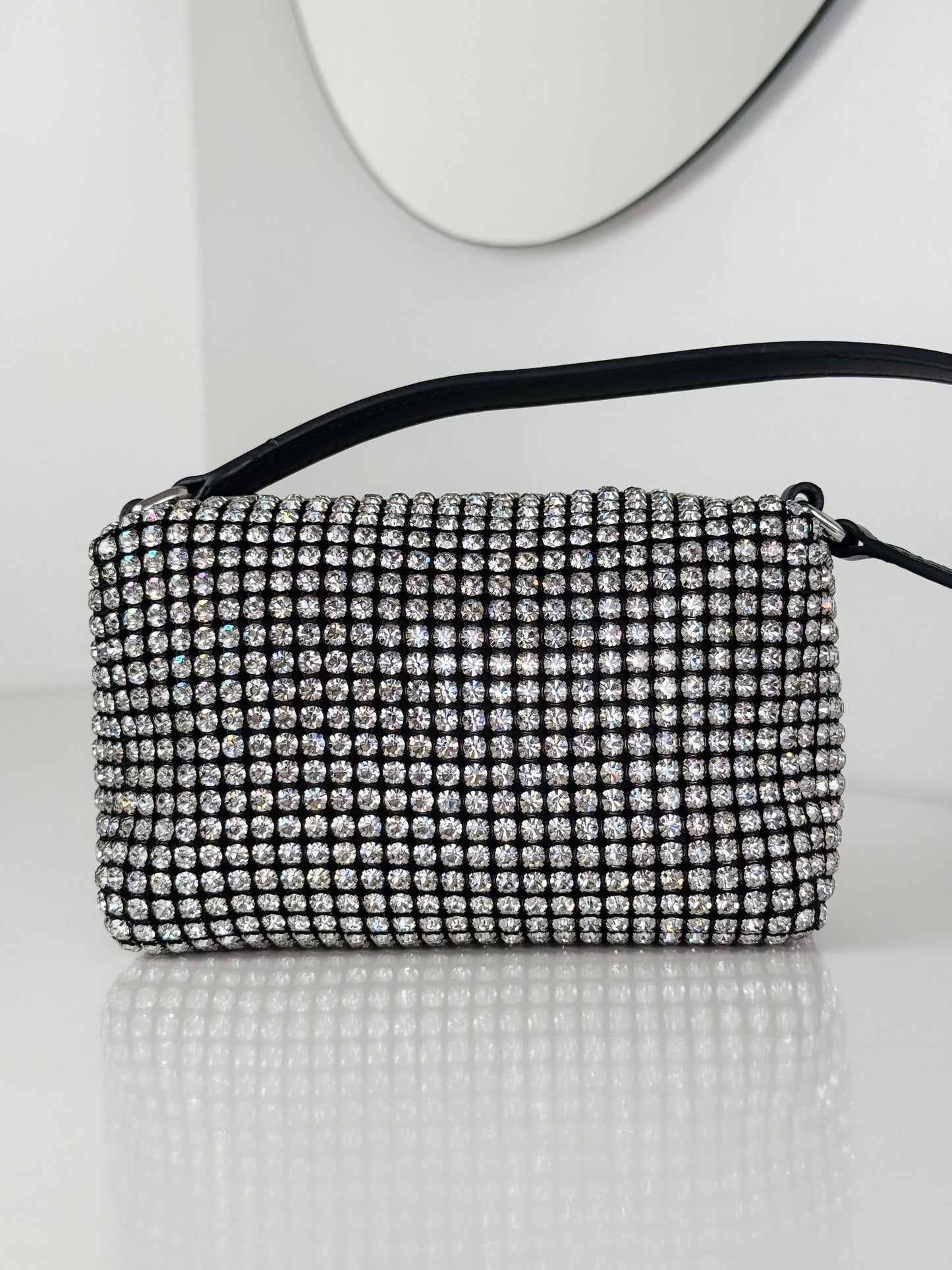 Alexander Wang Mini Wangloc Heiress Rhinestone Shoulder Bag