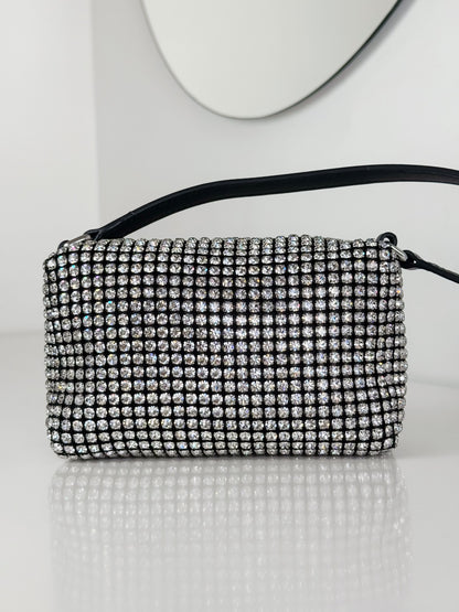 Alexander Wang Mini Wangloc Heiress Rhinestone Shoulder Bag