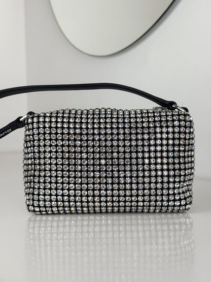 Alexander Wang Mini Wangloc Heiress Rhinestone Shoulder Bag