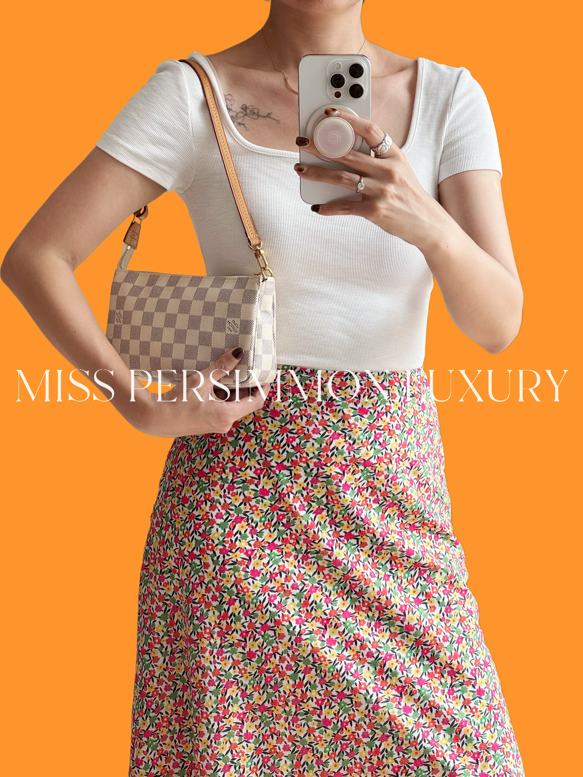 Louis Vuitton Azur Pochette Accessoires Shoulder Crossbody Bag RFID