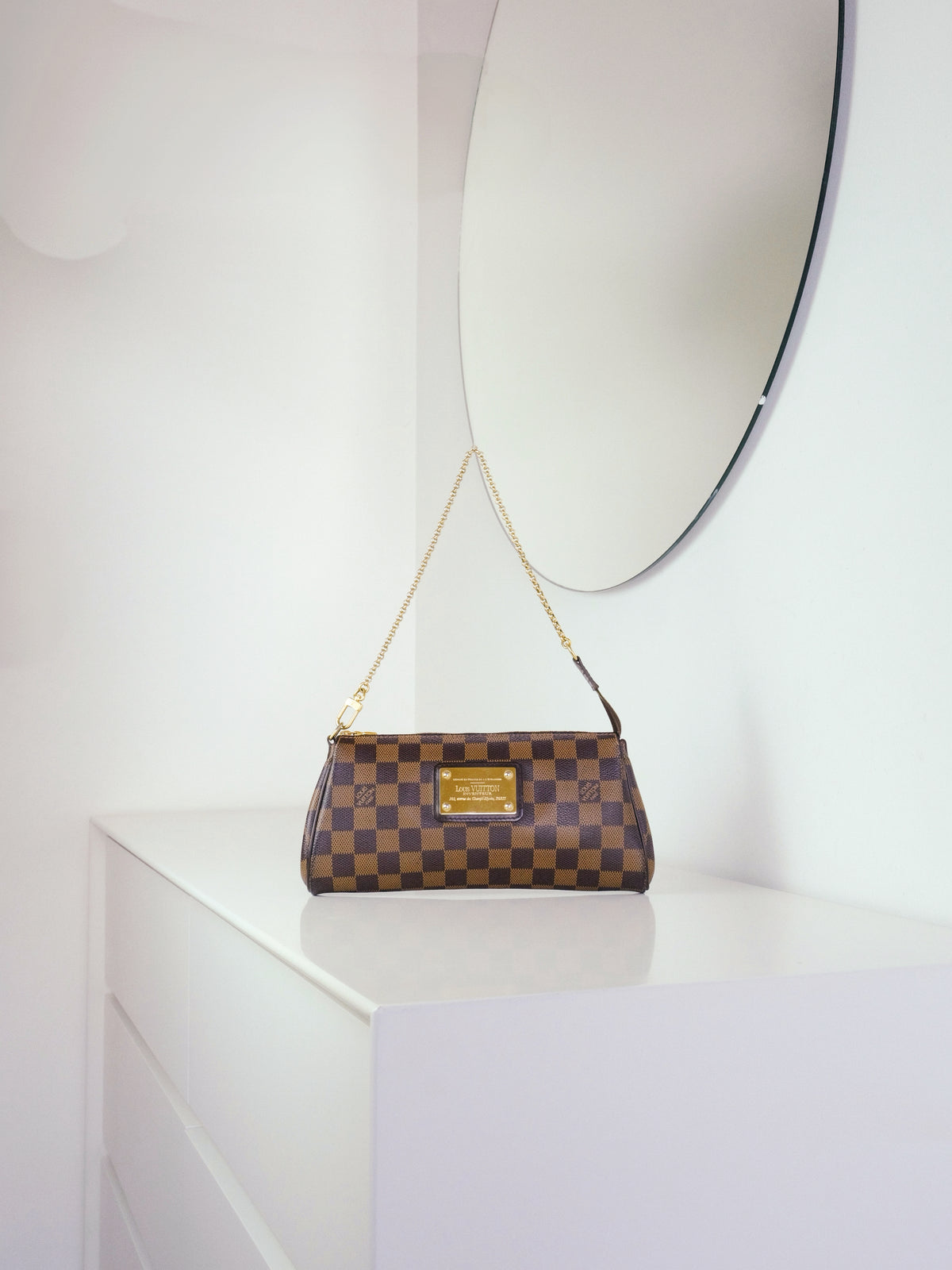 Louis Vuitton Vintage Damier Eva Shoulder Crossbody Bag