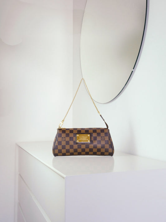 Louis Vuitton Vintage Damier Eva Shoulder Crossbody Bag