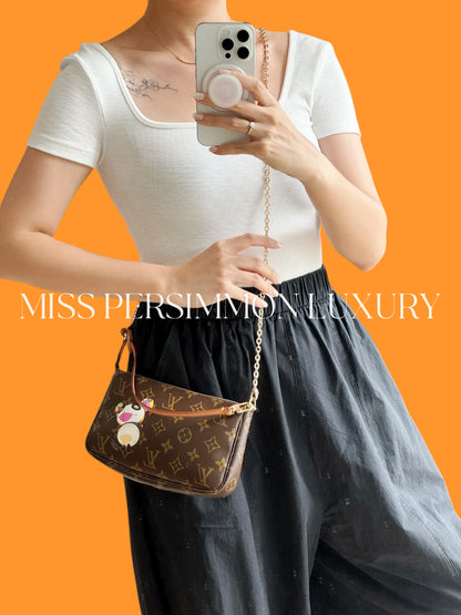 Louis Vuitton Takashi Murakami Panda Pochette Accessoires Shoulder Crossbody Bag