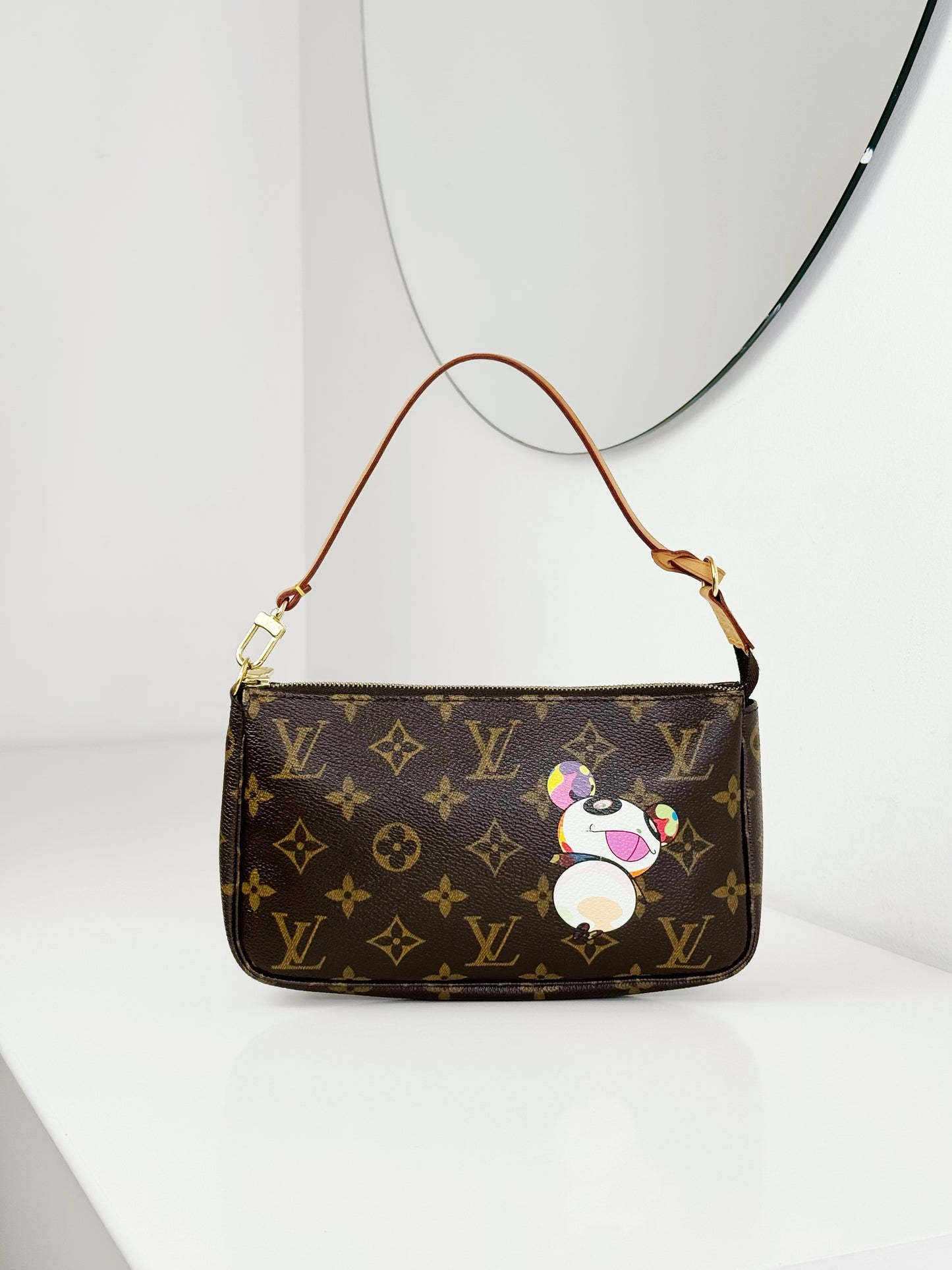 Louis Vuitton Takashi Murakami Panda Pochette Accessoires Shoulder Crossbody Bag