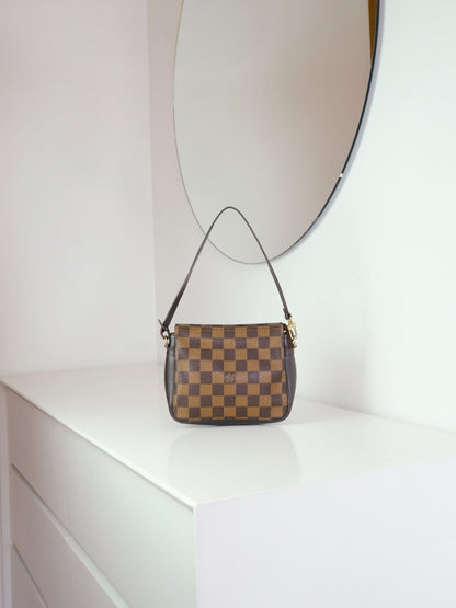Louis Vuitton Vintage Damier Trousse Pochette Shoulder Crossbody Bag