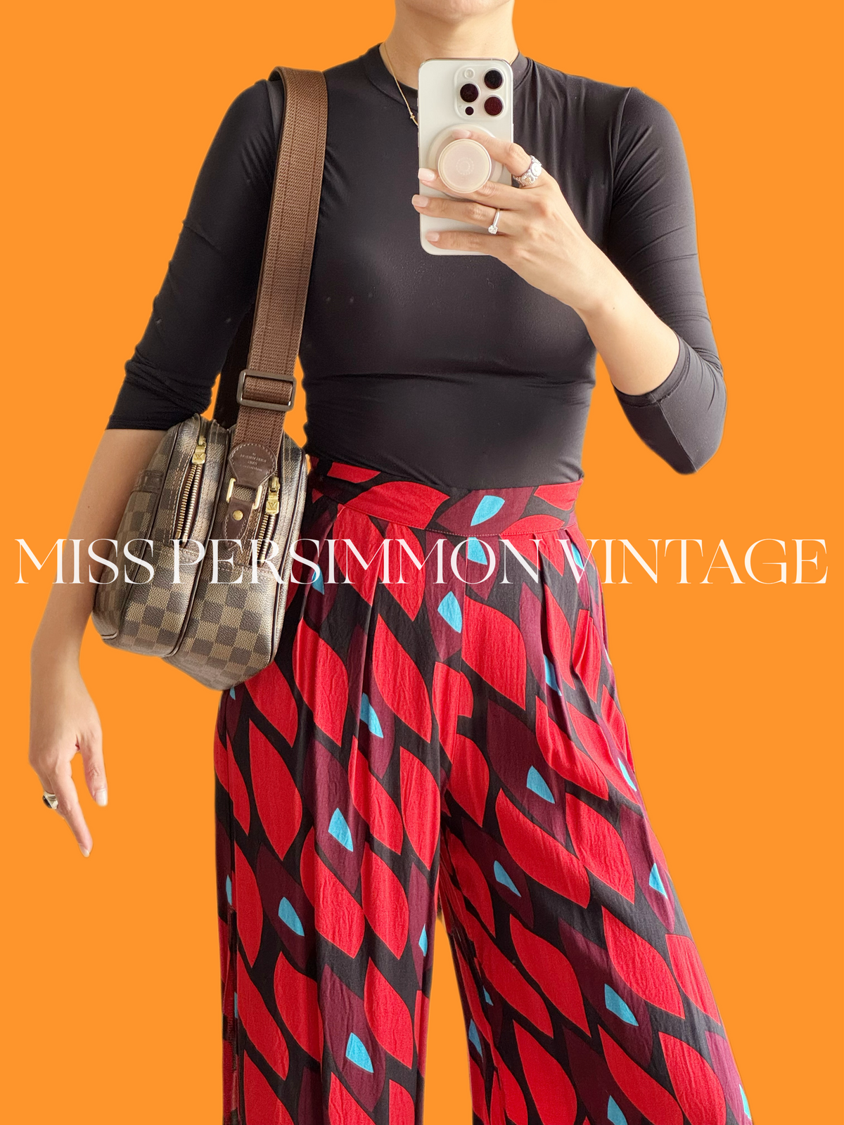 Louis Vuitton Vintage Damier Reporter Shoulder Crossbody Bag