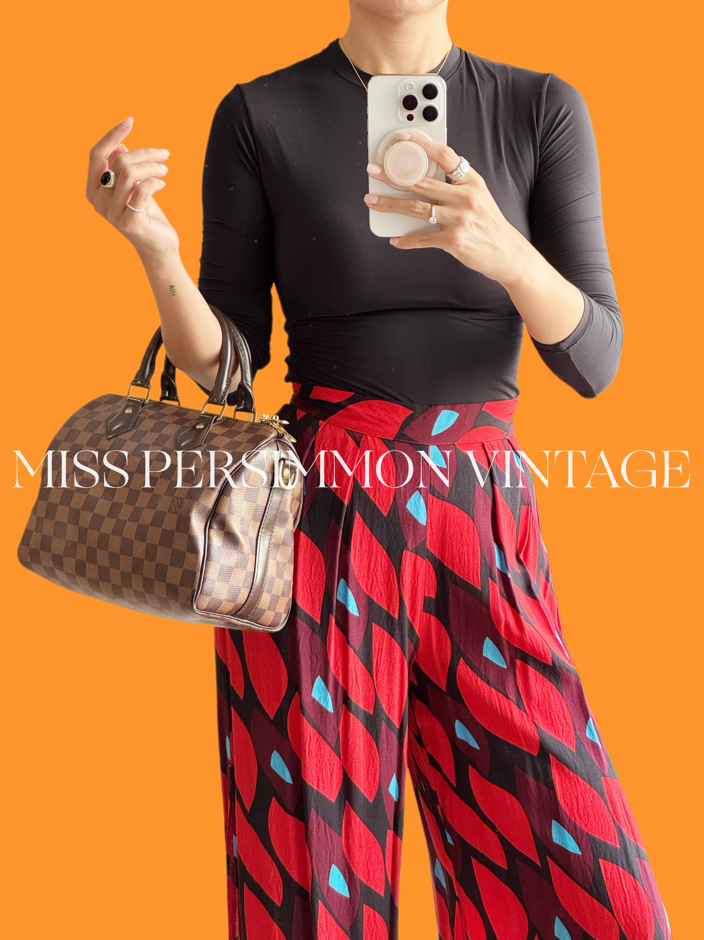 Louis Vuitton Vintage Damier Bandouliere Speedy 25 Handbag Crossbody Bag