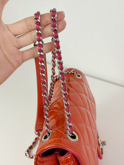 Chanel Vintage Mini Flap Patent Leather Crossbody Shoulder Bag