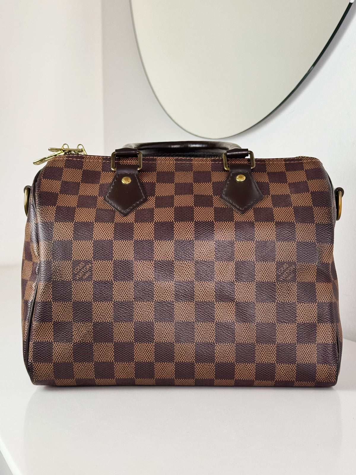 Louis Vuitton Vintage Damier Bandouliere Speedy 25 Handbag Crossbody Bag