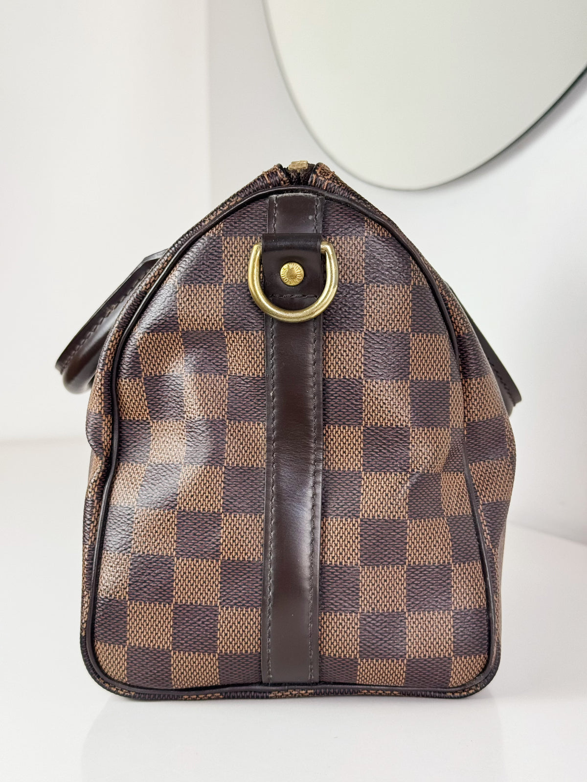 Louis Vuitton Vintage Damier Bandouliere Speedy 25 Handbag Crossbody Bag