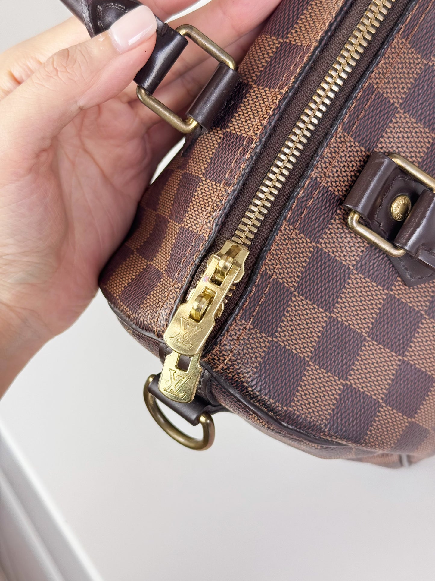 Louis Vuitton Vintage Damier Bandouliere Speedy 25 Handbag Crossbody Bag