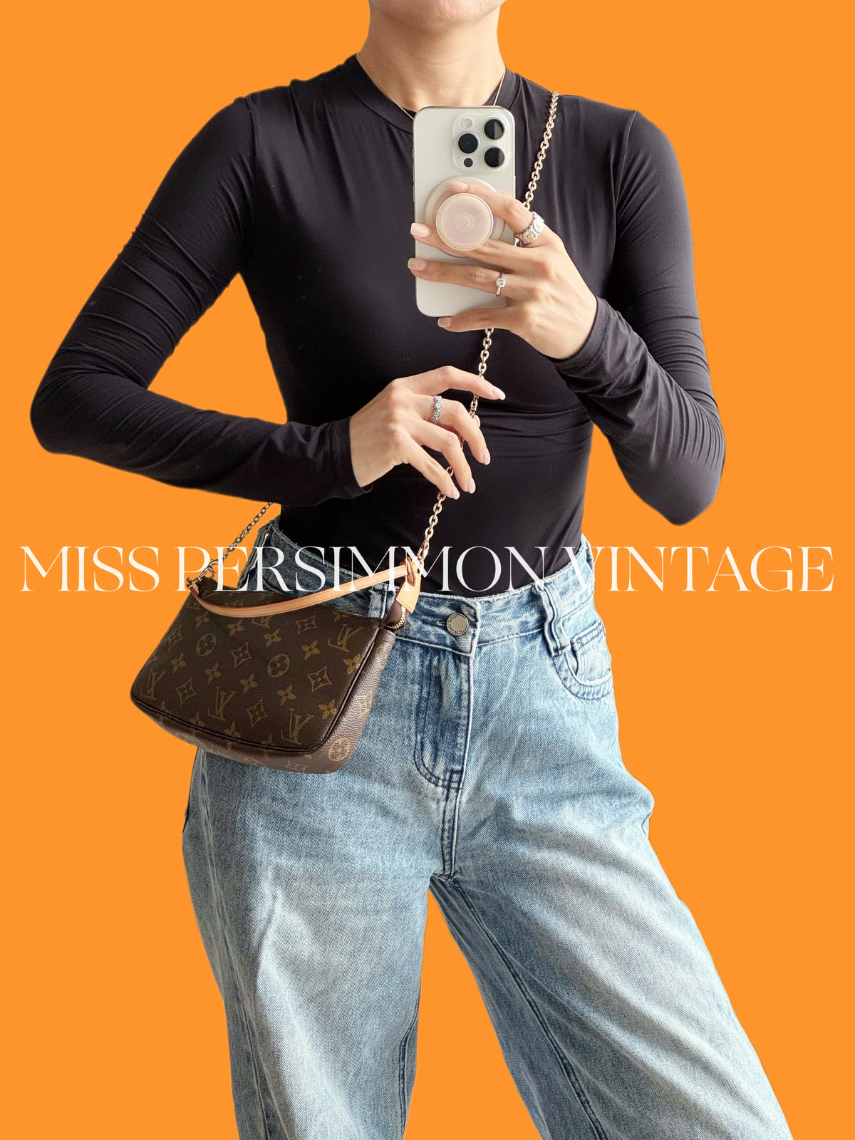 Louis Vuitton Vintage Pochette Accessoires Shoulder Crossbody Bag