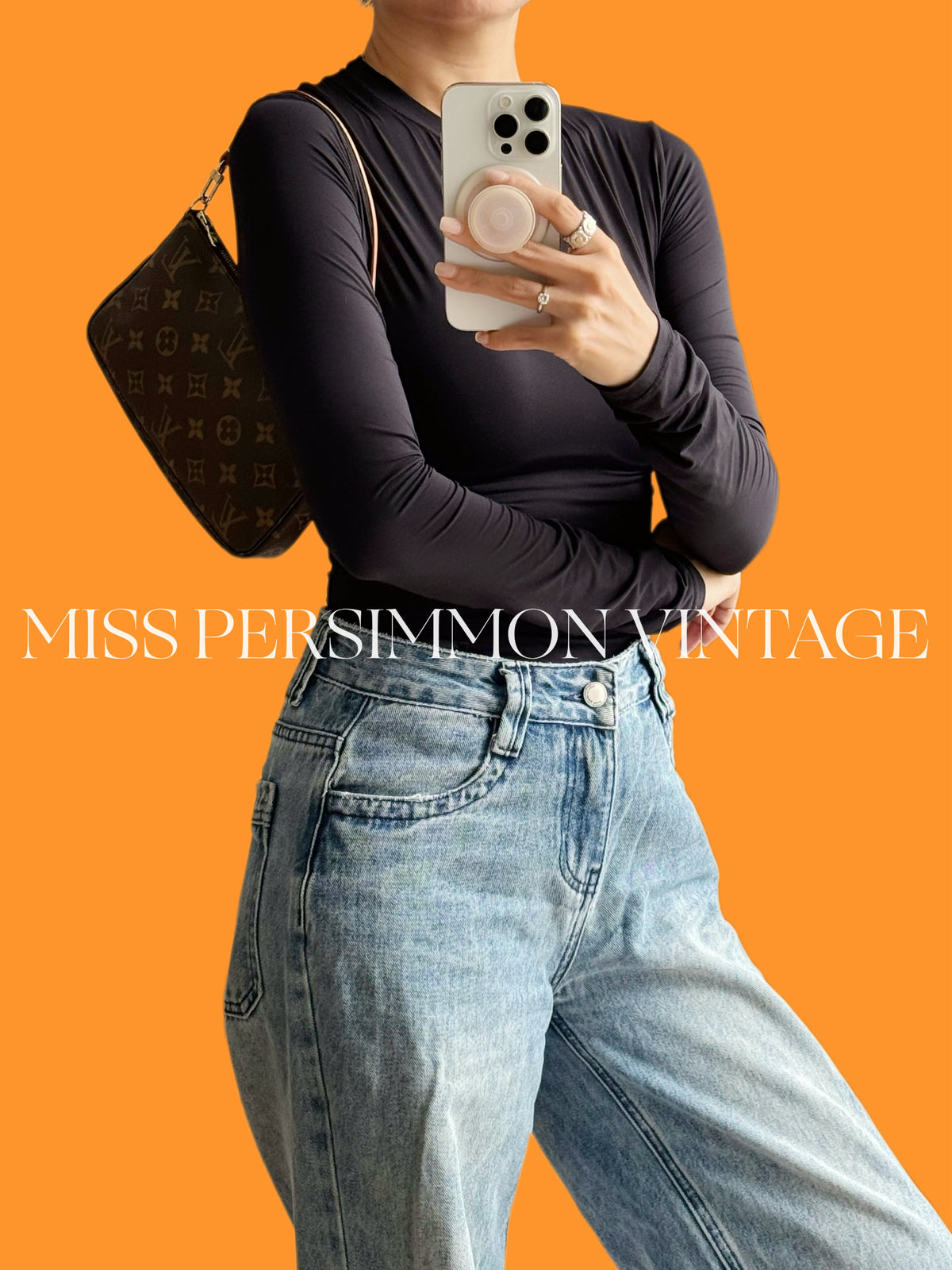 Louis Vuitton Vintage Pochette Accessoires Shoulder Crossbody Bag