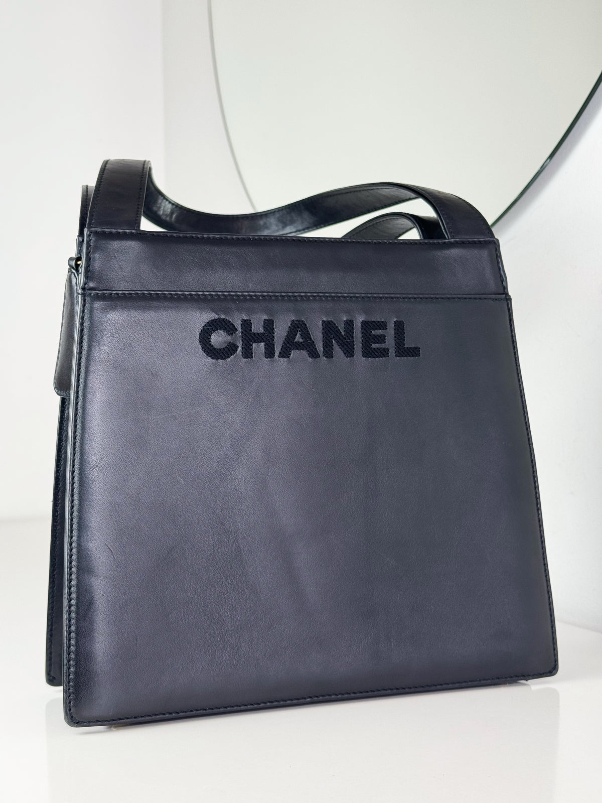 Chanel Vintage Lambskin Handbag Shoulder Bag