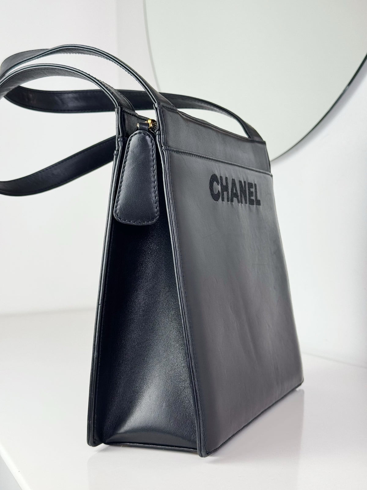 Chanel Vintage Lambskin Handbag Shoulder Bag