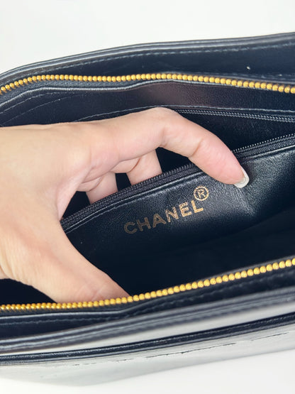 Chanel Vintage Lambskin Handbag Shoulder Bag