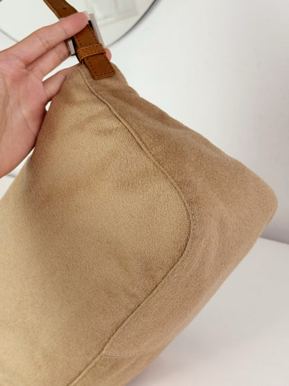 Fendi Vintage Beige Mamma Baguette Shoulder Bag