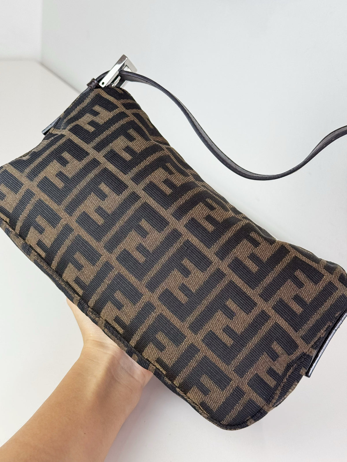 Fendi Vintage Zucca Baguette Shoulder Bag