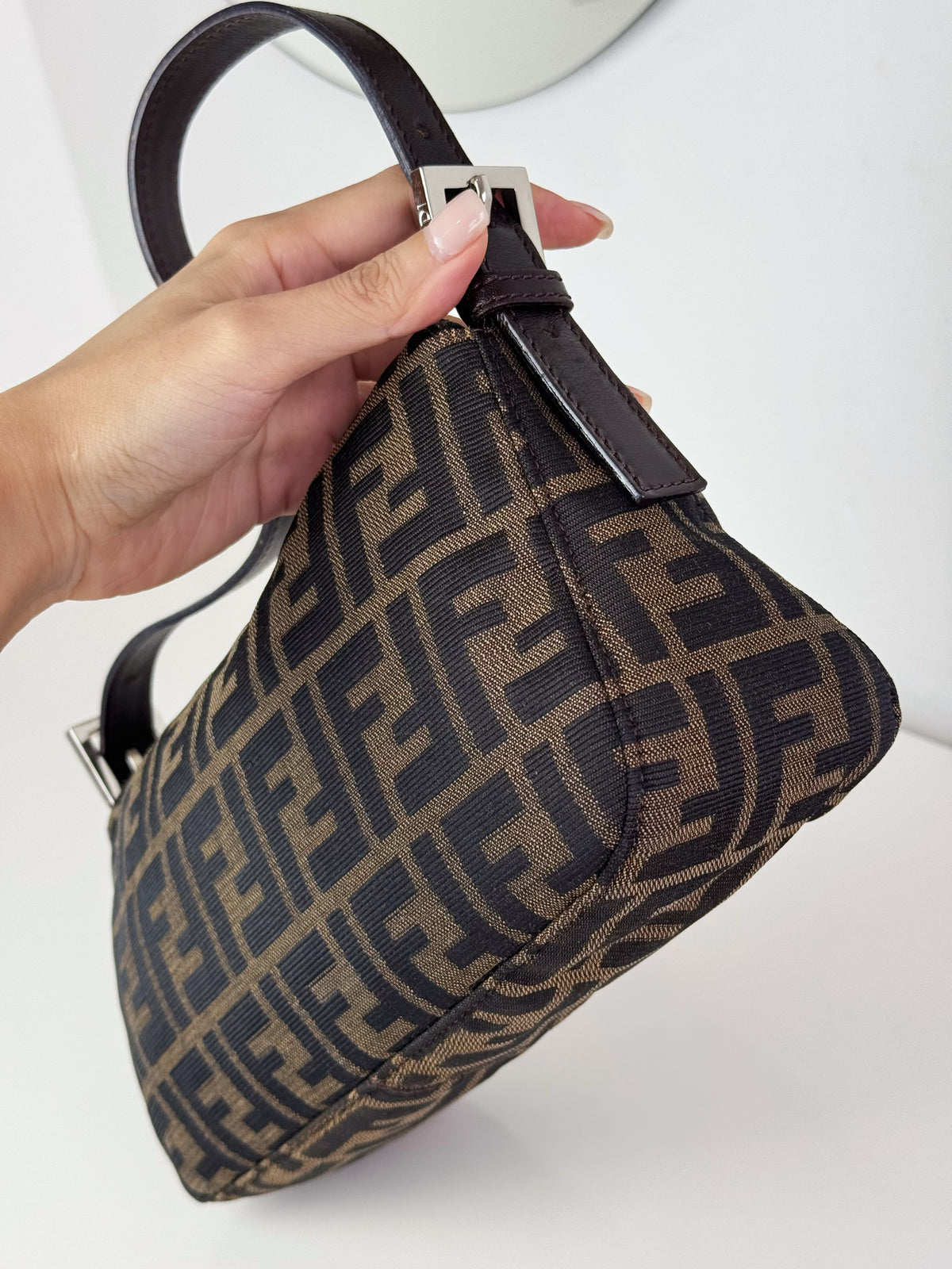 Fendi Vintage Zucca Baguette Shoulder Bag