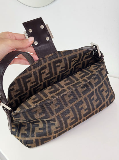 Fendi Vintage Zucca Baguette Shoulder Bag