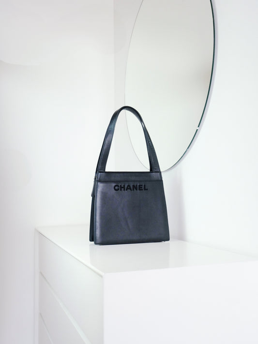 Chanel Vintage Lambskin Handbag Shoulder Bag