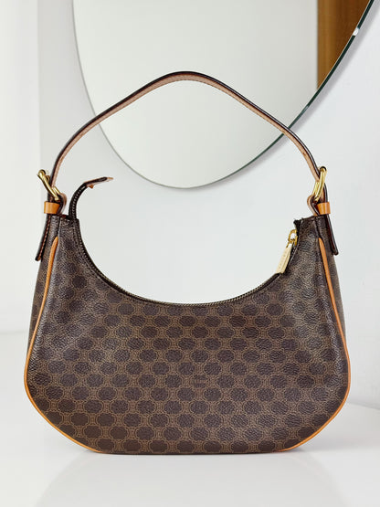 Celine Vintage Macadam Ava Shoulder Bag