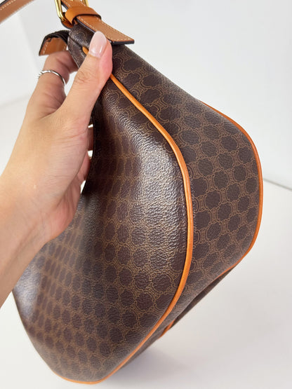 Celine Vintage Macadam Ava Shoulder Bag