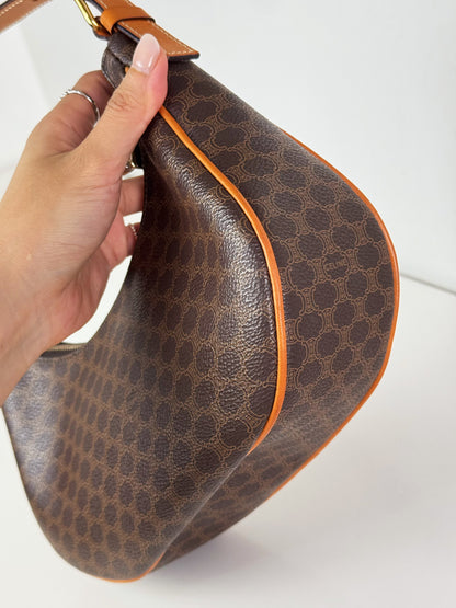 Celine Vintage Macadam Ava Shoulder Bag