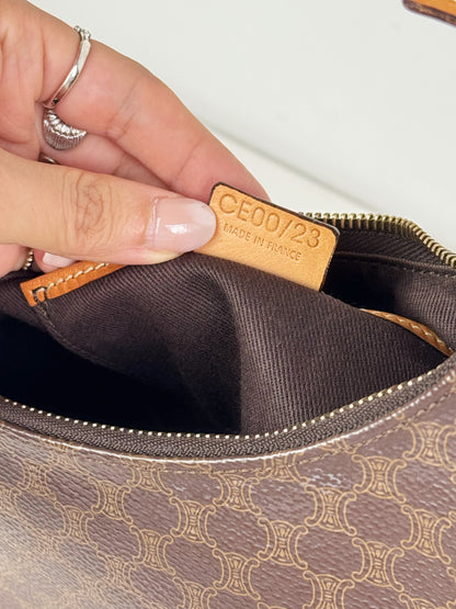 Celine Vintage Macadam Ava Shoulder Bag