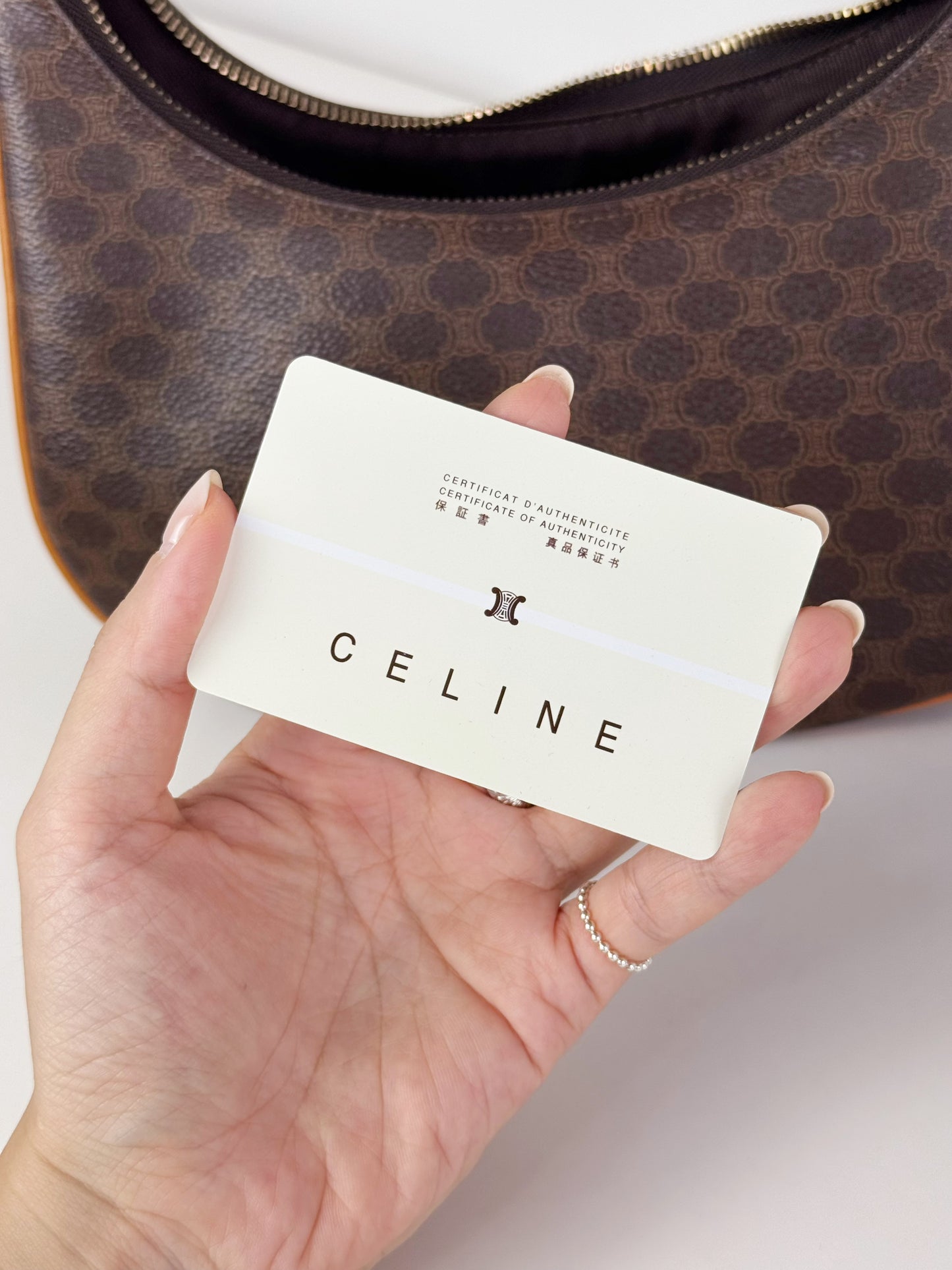 Celine Vintage Macadam Ava Shoulder Bag
