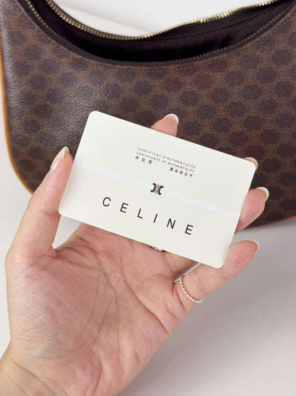 Celine Vintage Macadam Ava Shoulder Bag