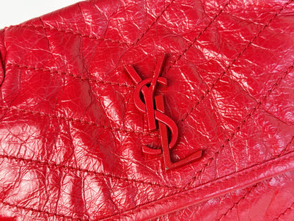 Yves Saint Laurent Red Niki Baby Shoulder Crossbody Bag