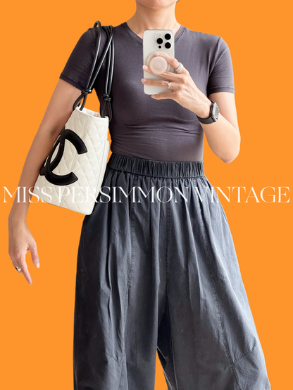 Chanel Vintage Cambon Tote Shoulder Bag