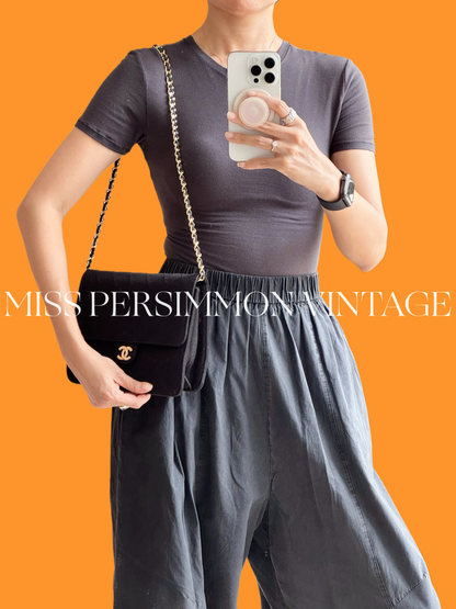 Chanel Vintage Single Flap Shoulder Crossbody Bag