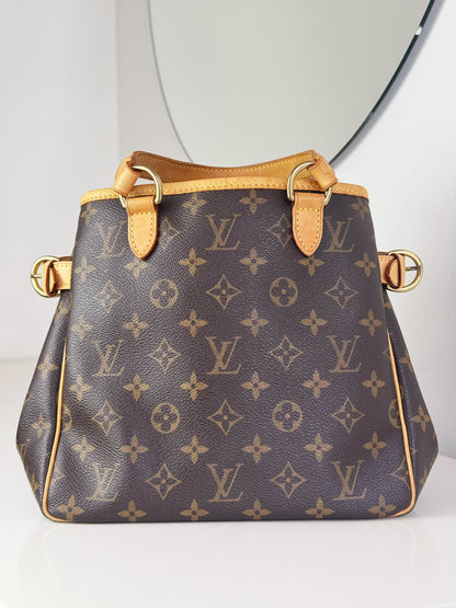 Louis Vuitton Vintage Batignolles PM Tote Handbag Crossbody Bag