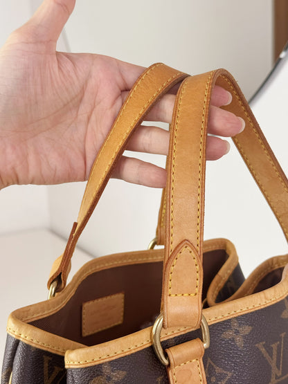 Louis Vuitton Vintage Batignolles PM Tote Handbag Crossbody Bag