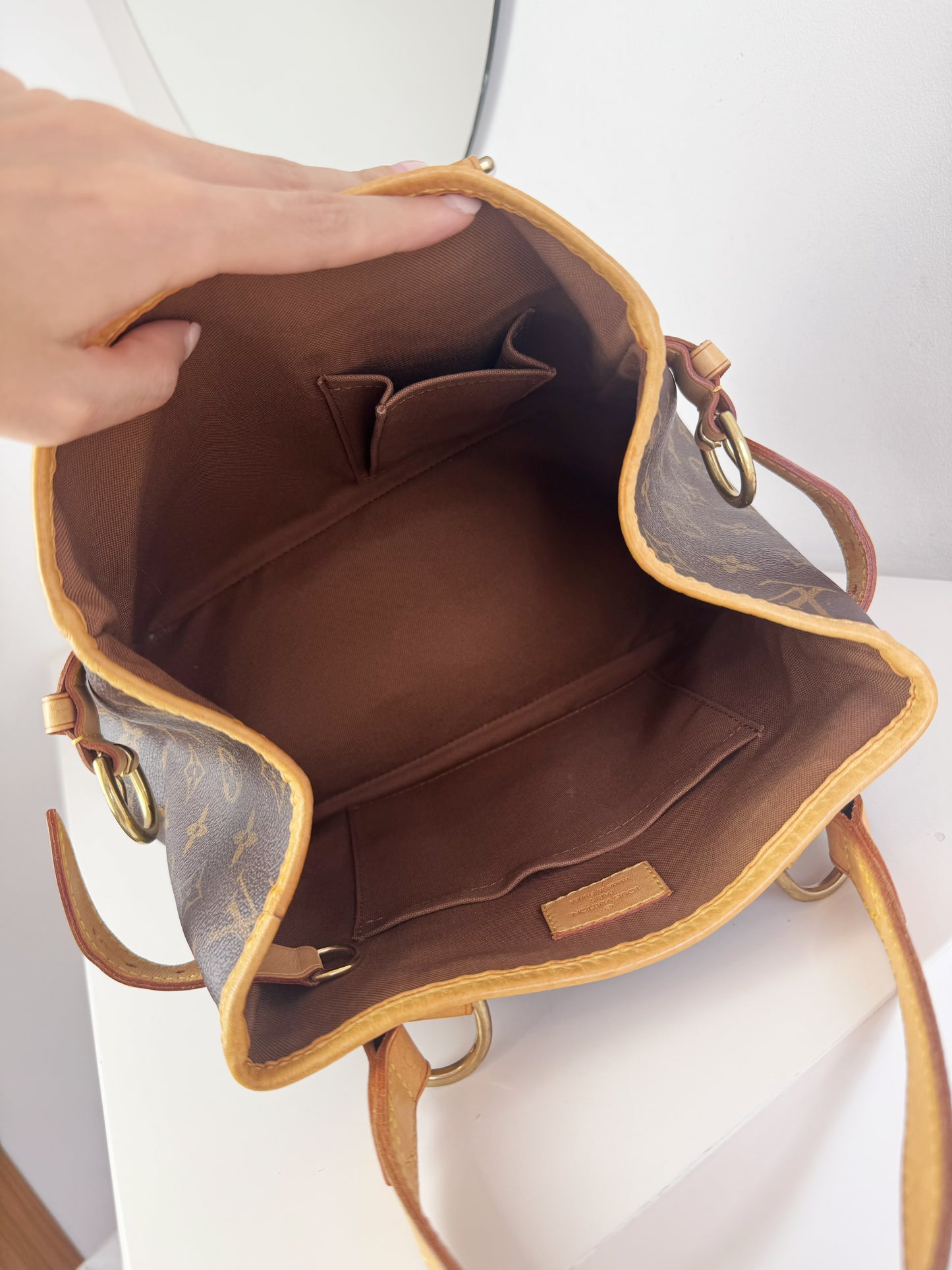 Louis Vuitton Vintage Batignolles PM Tote Handbag Crossbody Bag
