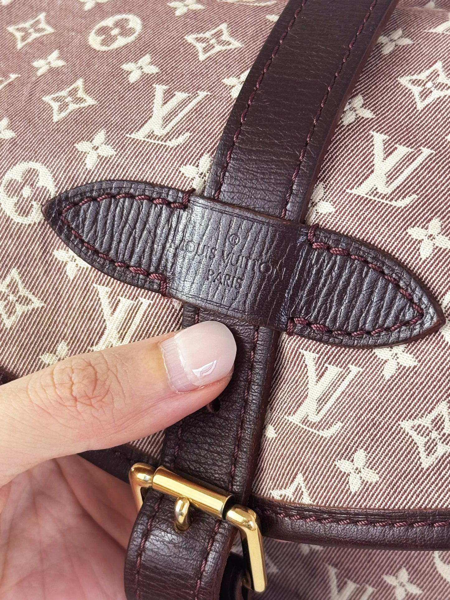 Louis Vuitton Vintage Pink Denim Saumur 30 Shoulder Crossbody Bag