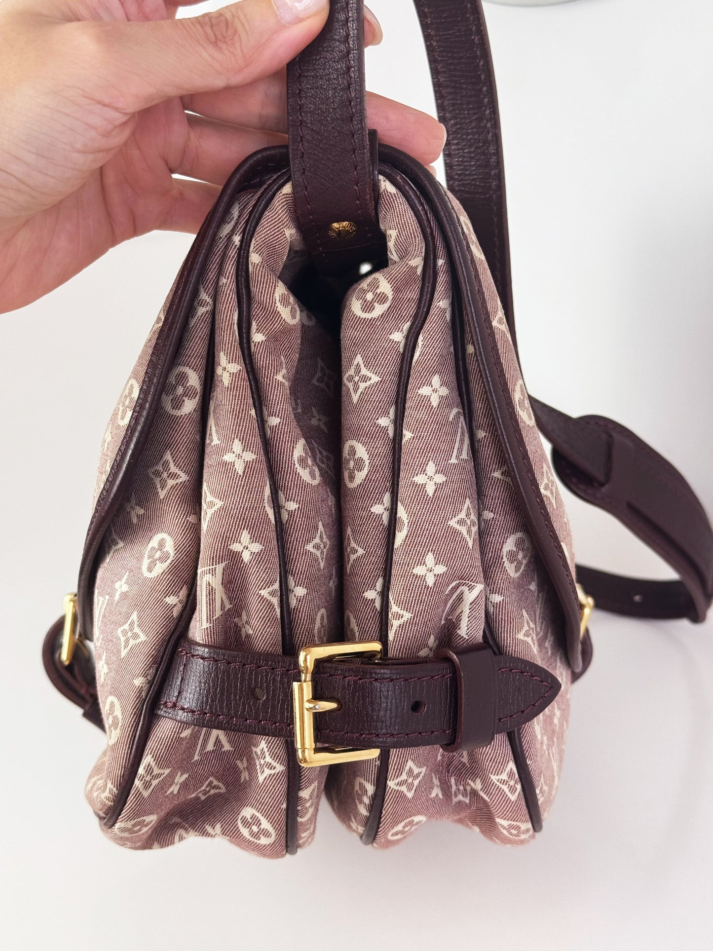 Louis Vuitton Vintage Pink Denim Saumur 30 Shoulder Crossbody Bag