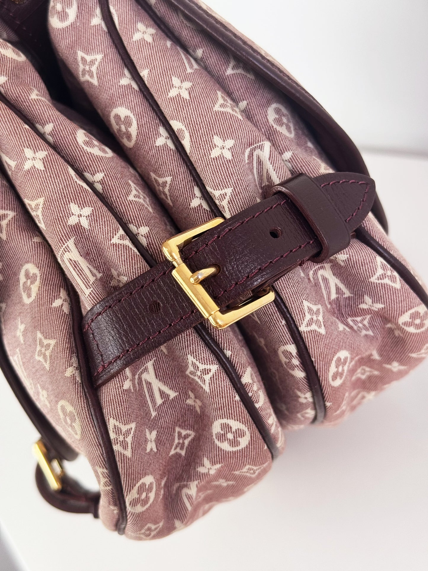 Louis Vuitton Vintage Pink Denim Saumur 30 Shoulder Crossbody Bag