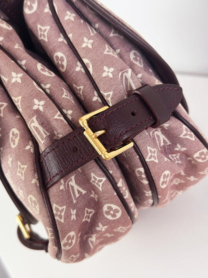 Louis Vuitton Vintage Pink Denim Saumur 30 Shoulder Crossbody Bag